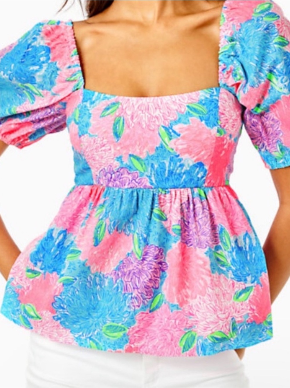 Lilly Pulitzer Kay Babydoll Top - 00